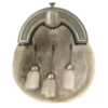 SealSkin Dress Sporran - Antique Cantle