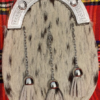 Brown Bovine Dress Sporran wear with a traditional Scottish outfit