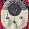 White Rabbit Fur Sporran for a classic Highland look