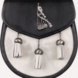 Leather Semi Dress Sporran - Bagpipe Sporran
